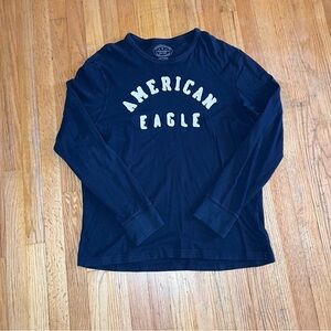 American Eagle Outfitters Navy Athletic Fit Shirt